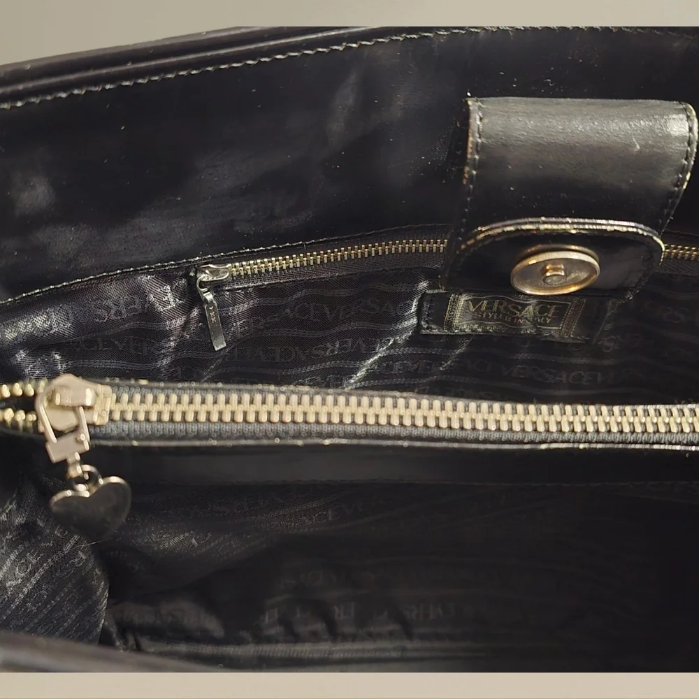 Versace Nylon & Patent Leather tote - Picture 14 of 16